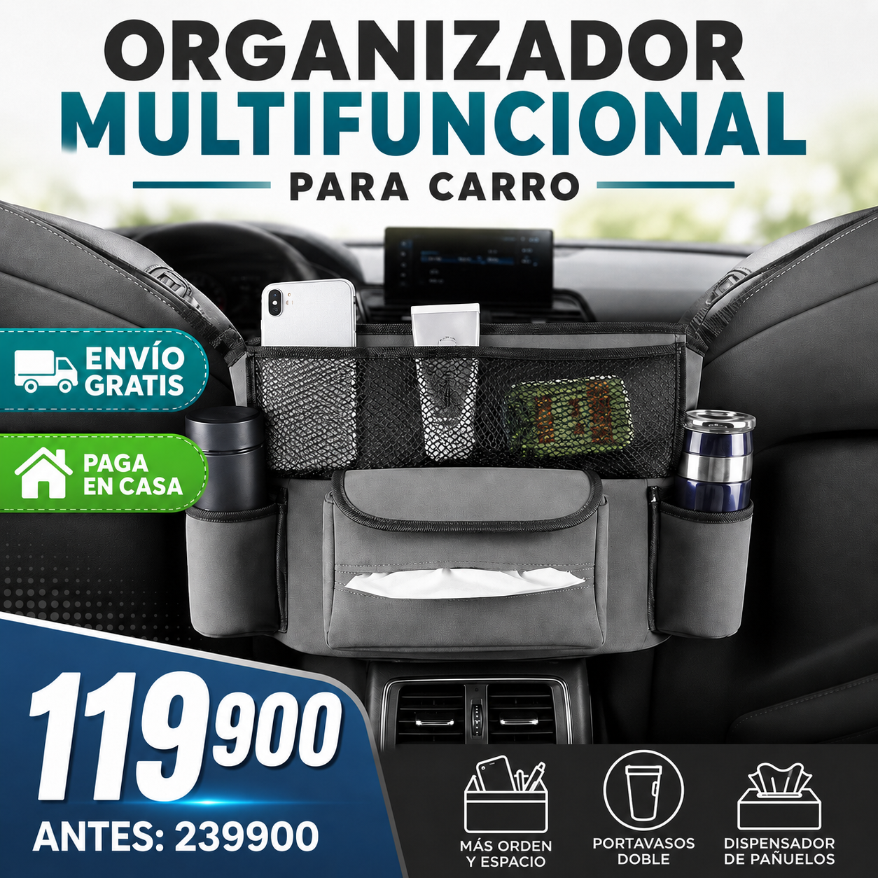 ORGANIZADOR DE ASIENTOS DE CARRO