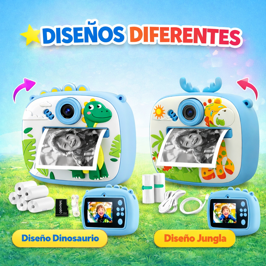 Cámara Infantil Impresora Instantánea