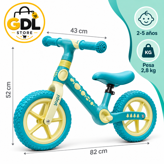 Bicicleta Sin Pedales Lujo Colores Vivos