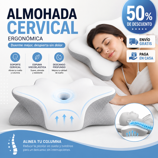 ALMOHADA CERVICAL ERGONÓMICA
