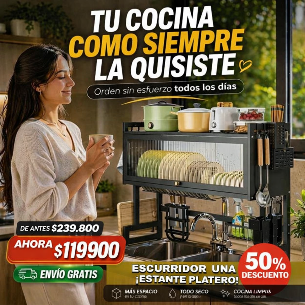 ESCURRIDOR DE PLATOS 65 CM
