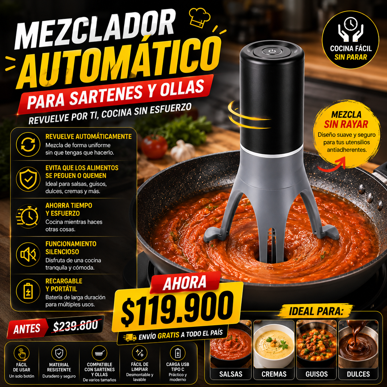 MEZCLADOR DE COMIDA
