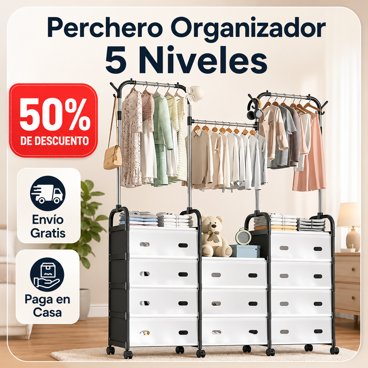 Armario Organizador Modular Multifuncion