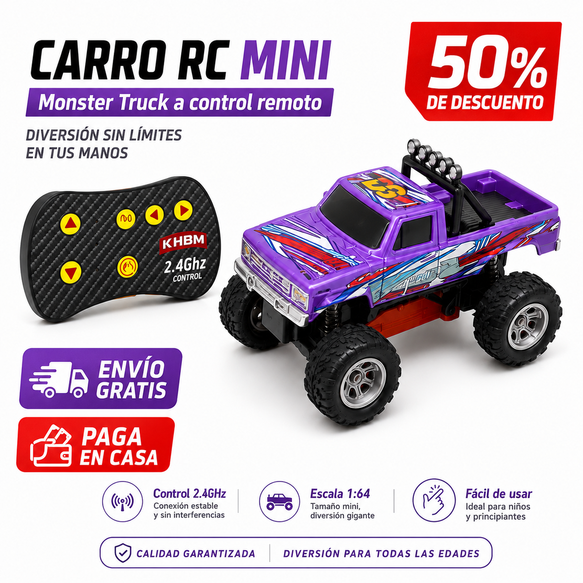 Carro a control remoto pequeños