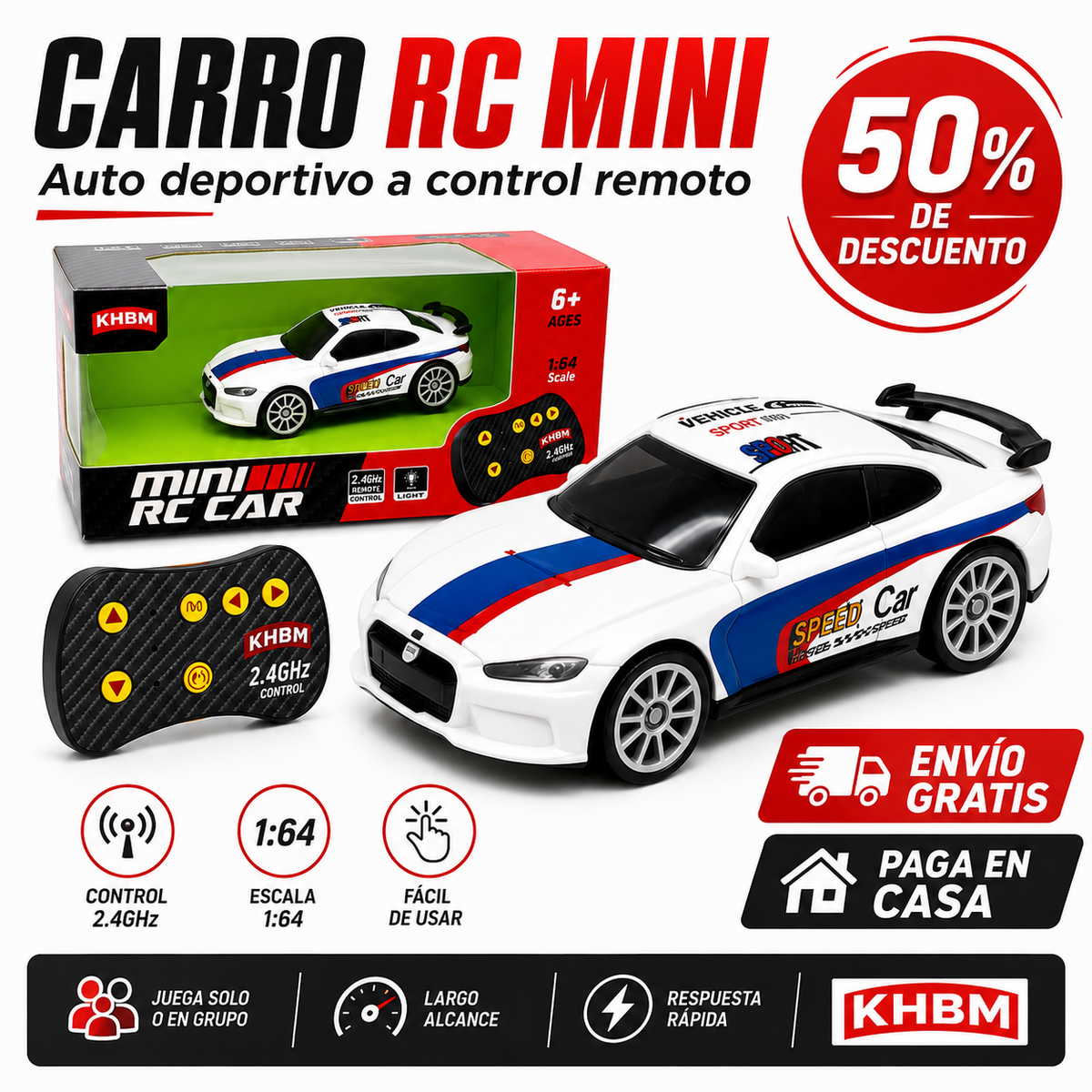 Carro a control remoto pequeños