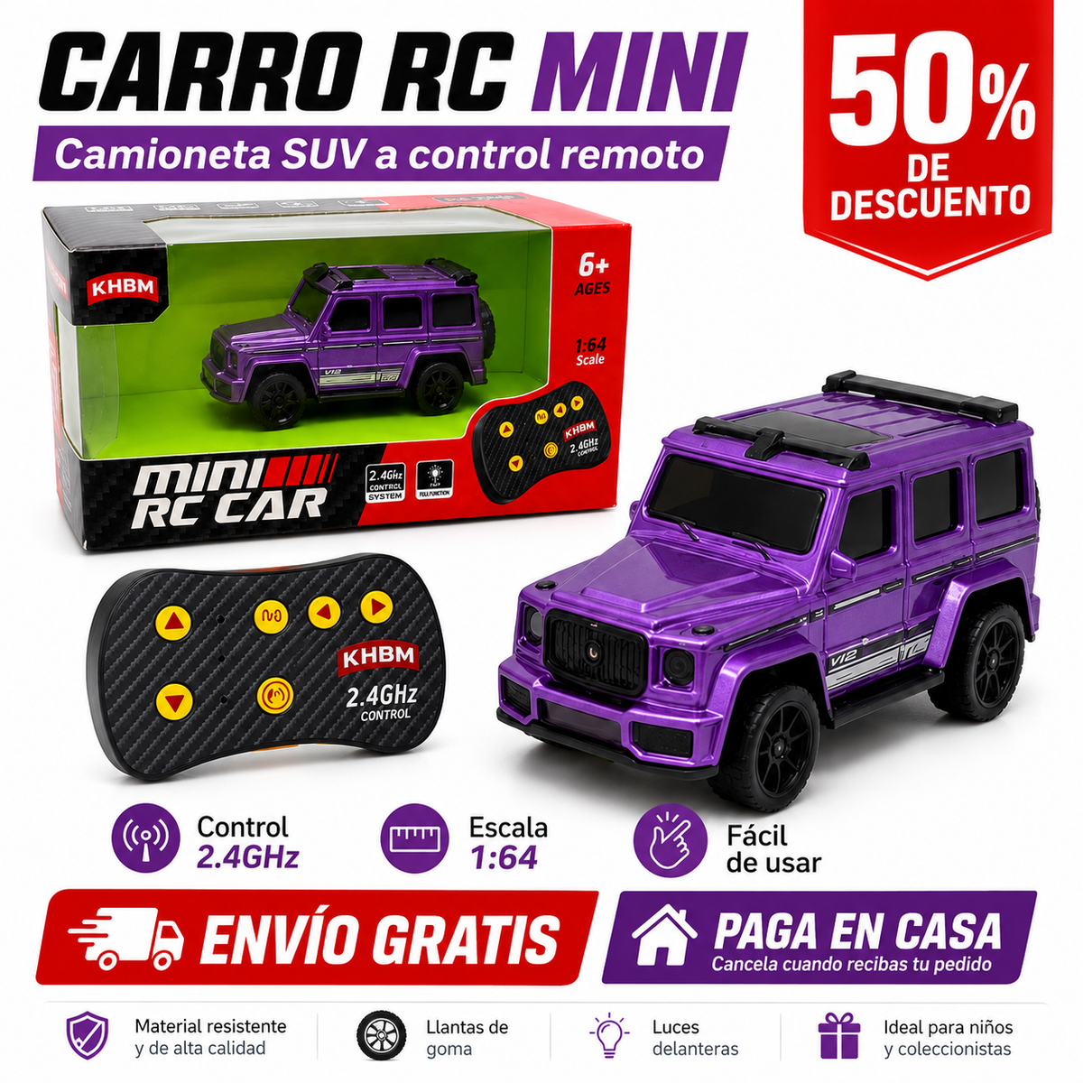 Carro a control remoto pequeños