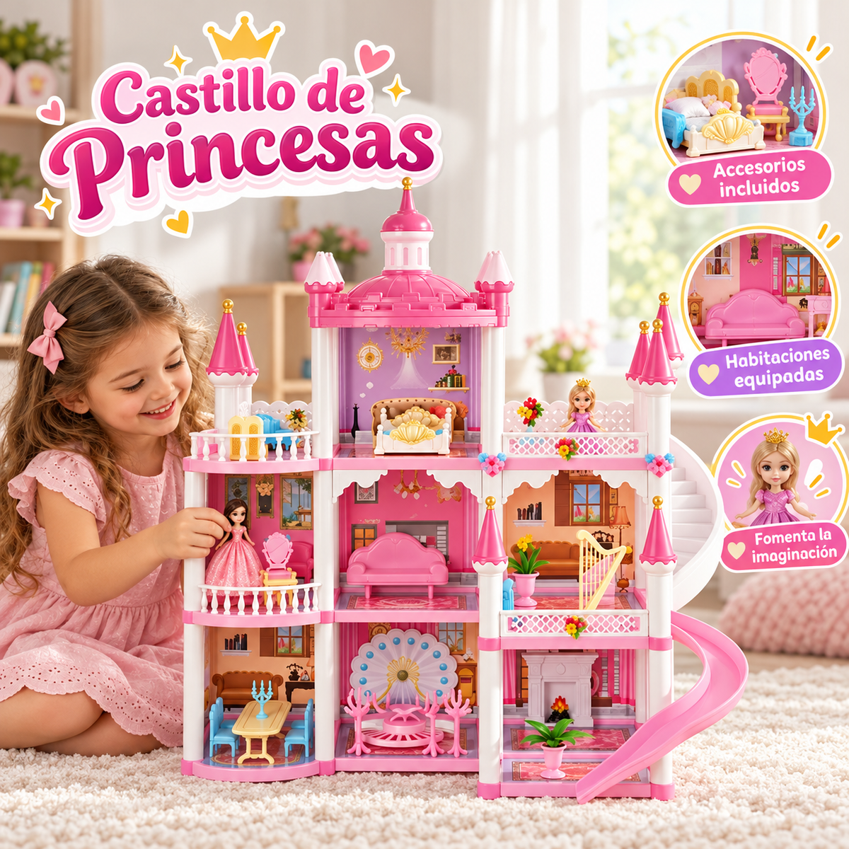 Castillo de Princesas Infantil