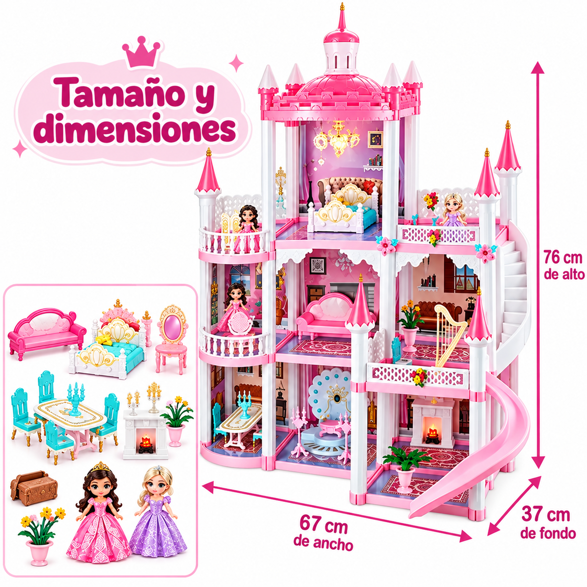 Castillo de Princesas Infantil